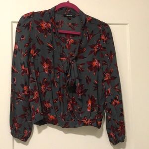 Madewell Teal Blouse